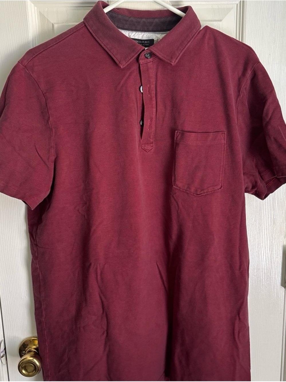 Banana Republic Men's Polo Shirt - Burgundy